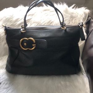 Gucci Black Leather Tote